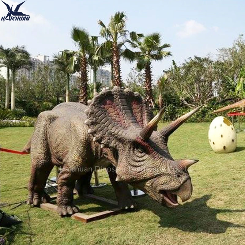 product haichuan for simulated giant real life size electronic dinosaurios animatronicos for shopping mall dino park use dinosaur robot-2