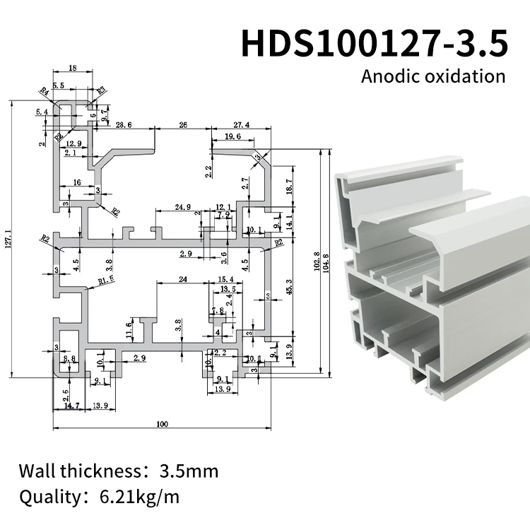 100127 Triple Speed Heavy-duty Extruded Industrial Aluminum Profile 38.1 Pitch Double Speed BS30-C212A Carbon Steel Chain supplier