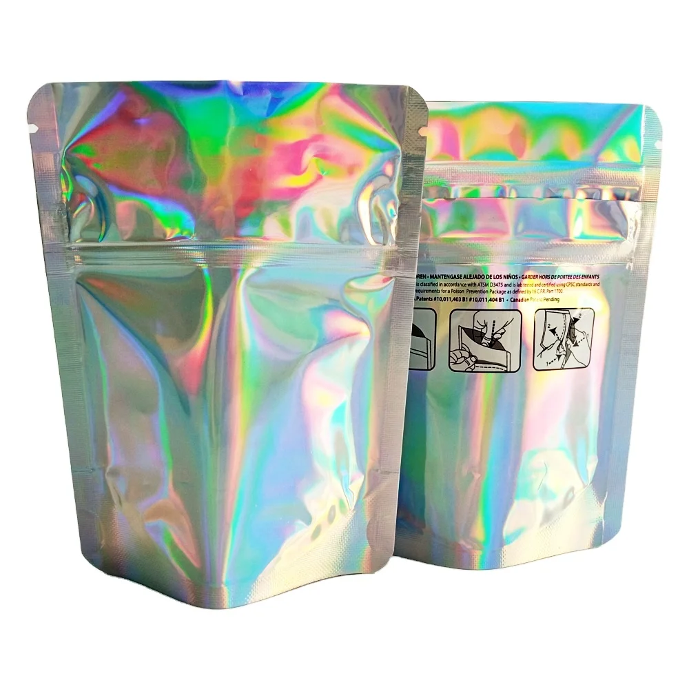 ziplock holographic bolsa