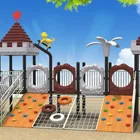 Outdoor Amusement Park Plastic Slide Outdoor Playground Amusement Park Playsets
