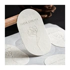 Sticker Bump Sticker Sticker Custom Rough Colorless Flower Shop Logo Embossed Custom Dessert Sticker Custom
