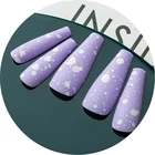 Nails RTS 30Pcs/box T Shape Full Cover Wearing False Nails ABS Cow Grain Press On Nails Artifical Fingernails