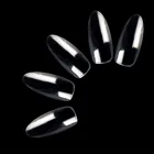 French Nail French 500Pcs Clear White Natural French False Acrylic Nail Tips UV Gel Ultra Flexible Size #0-9