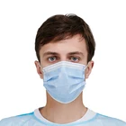 Pp Mask 3 Ply Manufacturer High Filtration PPE FACE MASK White 3 Ply Pp Facemask Earloop Type
