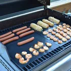 Grill 0.20mm Thick 40*33cm Heat Resistance Easily Cleaned Non-stick BBQ Grill Mat For Party