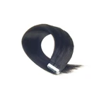 Human Hair Extensions Long Silky Straight Invisible Tape On 100% Raw Human Hair Extensions Glue Tape