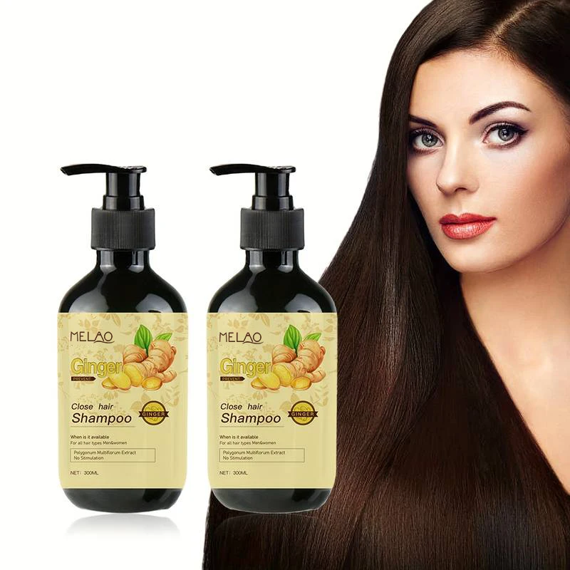 2-in-1 Ginger Hair Growth Shampoo 300ml Anti Hair Loss Nourishing Formula Repair Anti-Dandruff Prevention Shampoo For Men Women