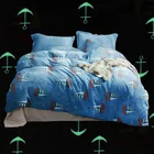 Bedding Kids Blanket Factory Sales 135x200cm Bedding Duvet Cover Manufacturer Set Quilt Cover Glow In The Dark For Kids
