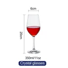 Goblet Factory Sell 350ml Crystal Wine Glass And Custom Logo Goblet