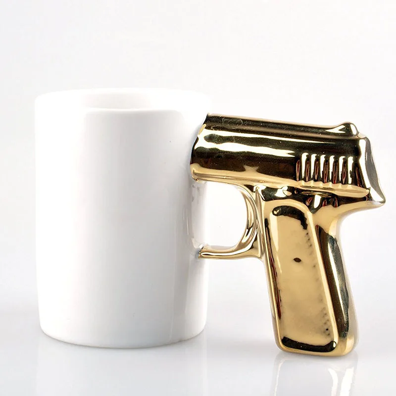 gun ceramic mug