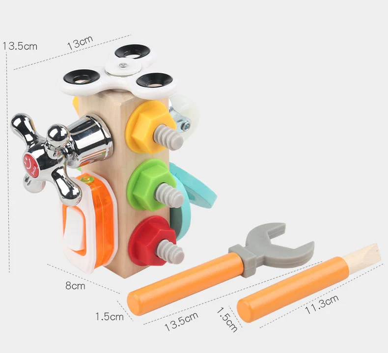 Planche sensorielle pour enfants, Cube d'activité, jouets éducatifs d'apprentissage, jouets Montessori pour les tout-petits de 1, 2 et 3 ans, détails