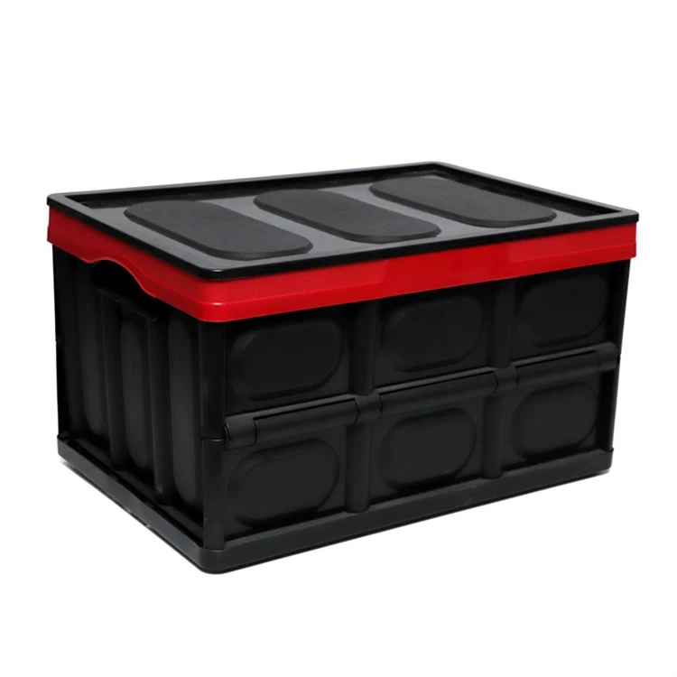 BRAND NEW Heavy Duty 55L 3 x Plastic Storage Boxes Containers with Folding Lids 