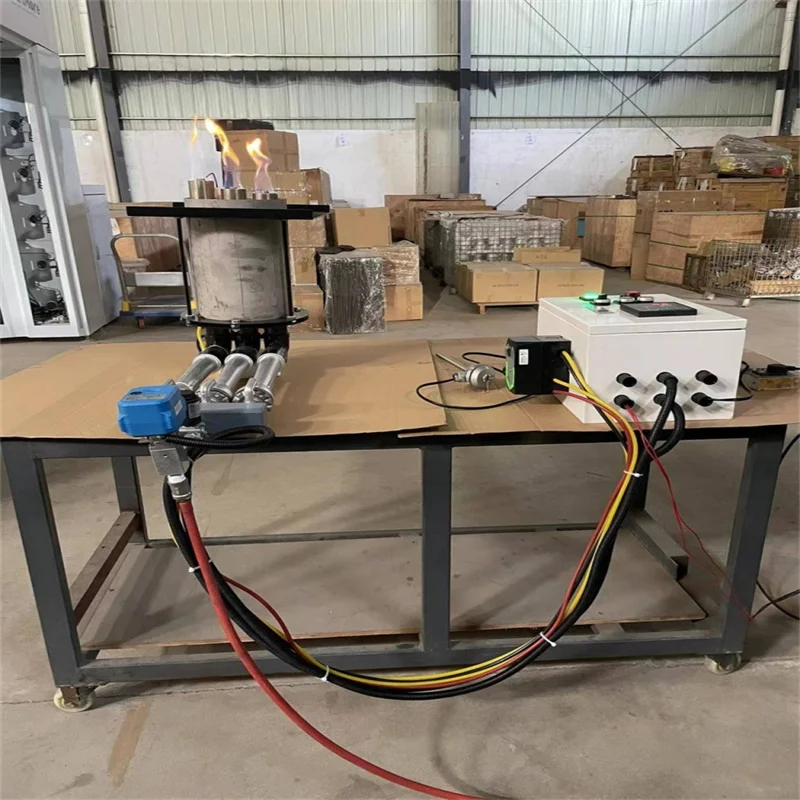Sunlor Manufacturer Industry Automatic LNG LPG  Gas Burner For Pizza Cooking Oven , Three Head Pizza Stove