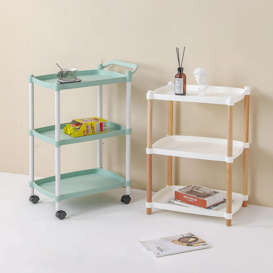 Storage Trolley Wholesale Movable Kitchen Storage Rack High Quality Rolling Cart
