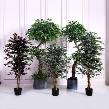 Nordic style home decoration simulated banyan bonsai fake tree artificial plants