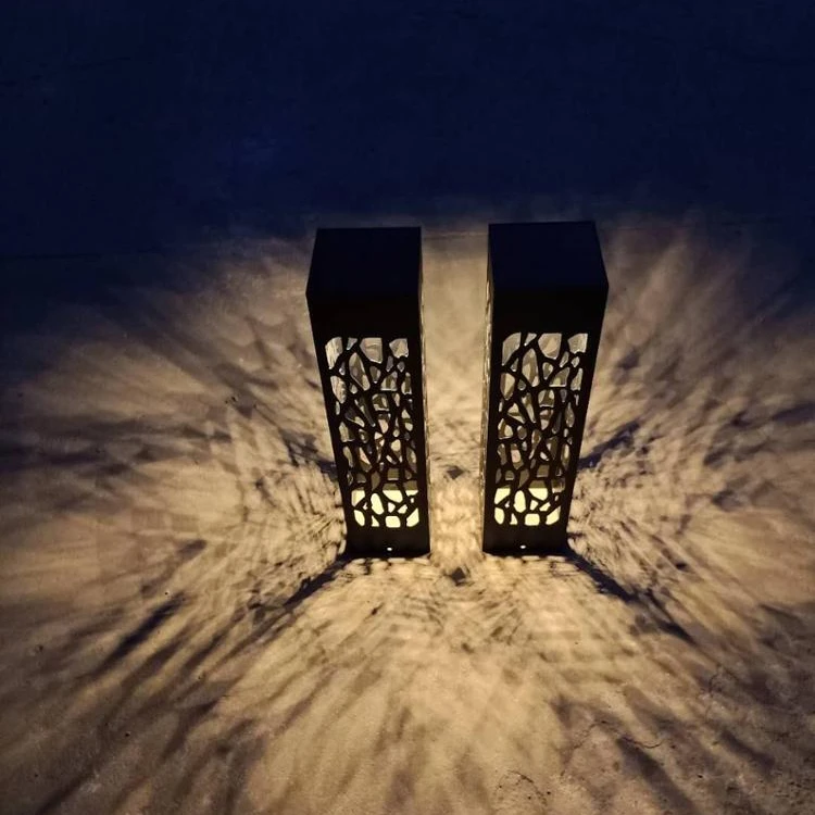 rustic bollard lights