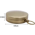 Compass Outdoor Camping Hiking Accessory Portable Brass Pocket Compass