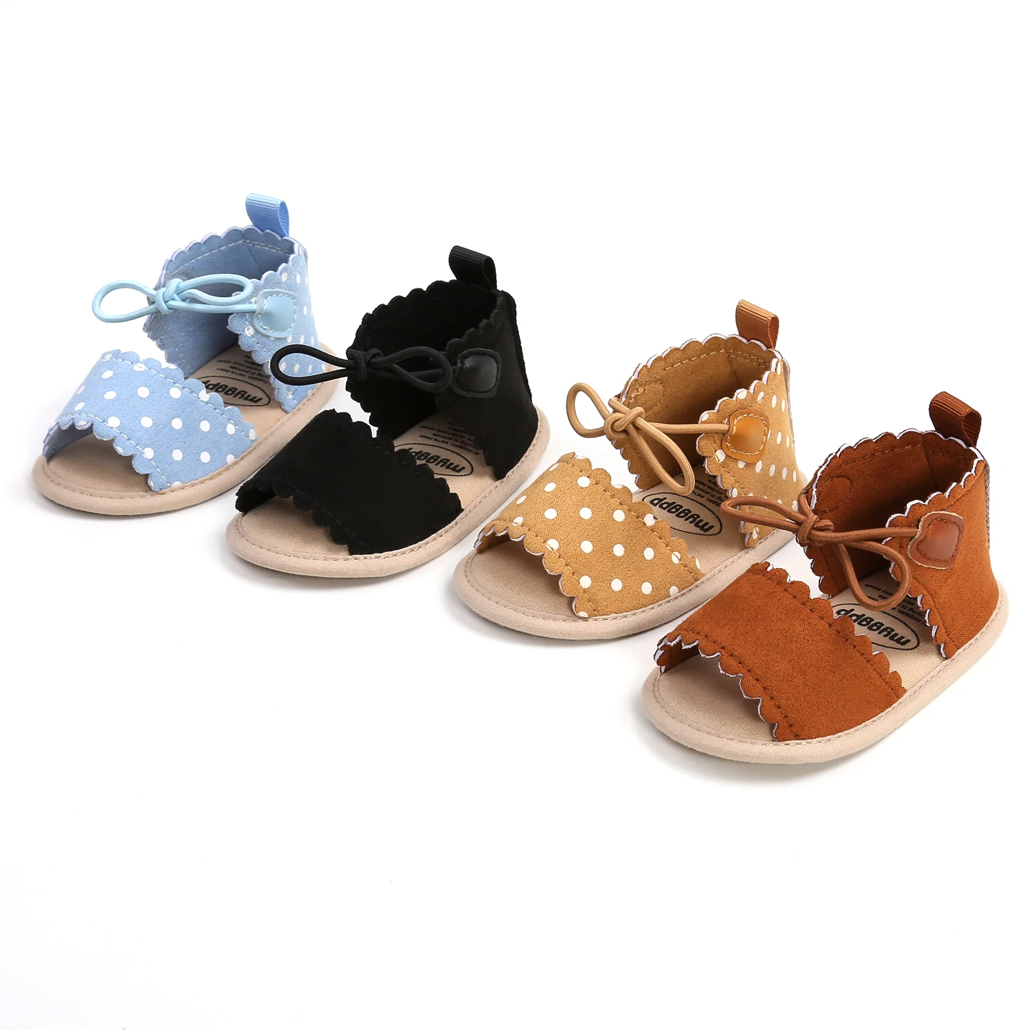 infant tie up sandals