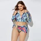 Bikini Surfing Womens Size Swimwear Julysand Hot Selling Custom Floral Print Swimwear Plus Size Women Bikini Surfing