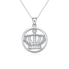 Silver Jewelry Jewellery Wholesale Silver Jewelry Sterling Silver Crown Necklace Pendant Necklace Jewellery