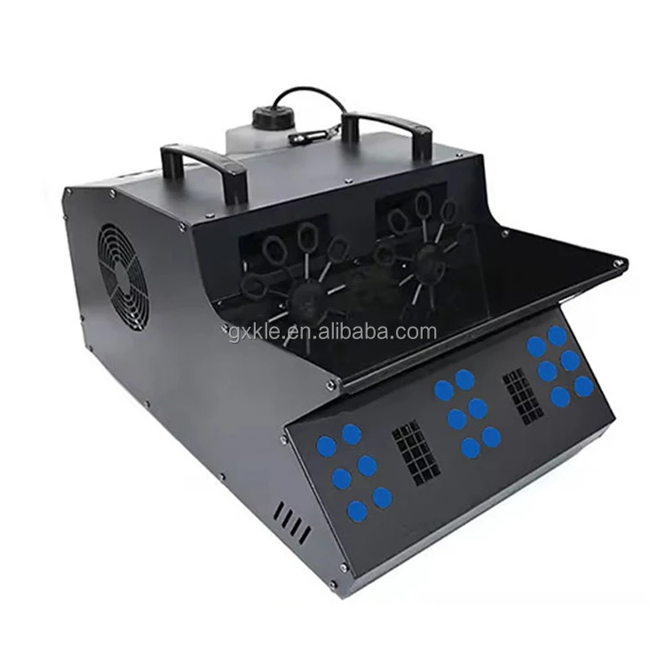 LED Fog Bubble Machine for Party Equipment Dry Ice with Smoke Effect Bubble Machine