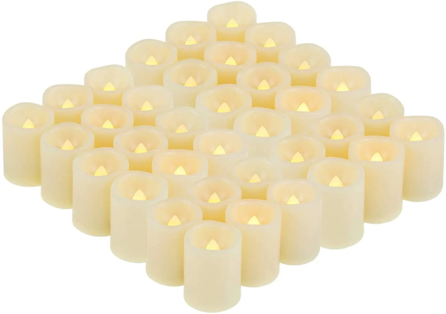 36 Pack Flameless Battery Operated Led Votive Candles Flickering