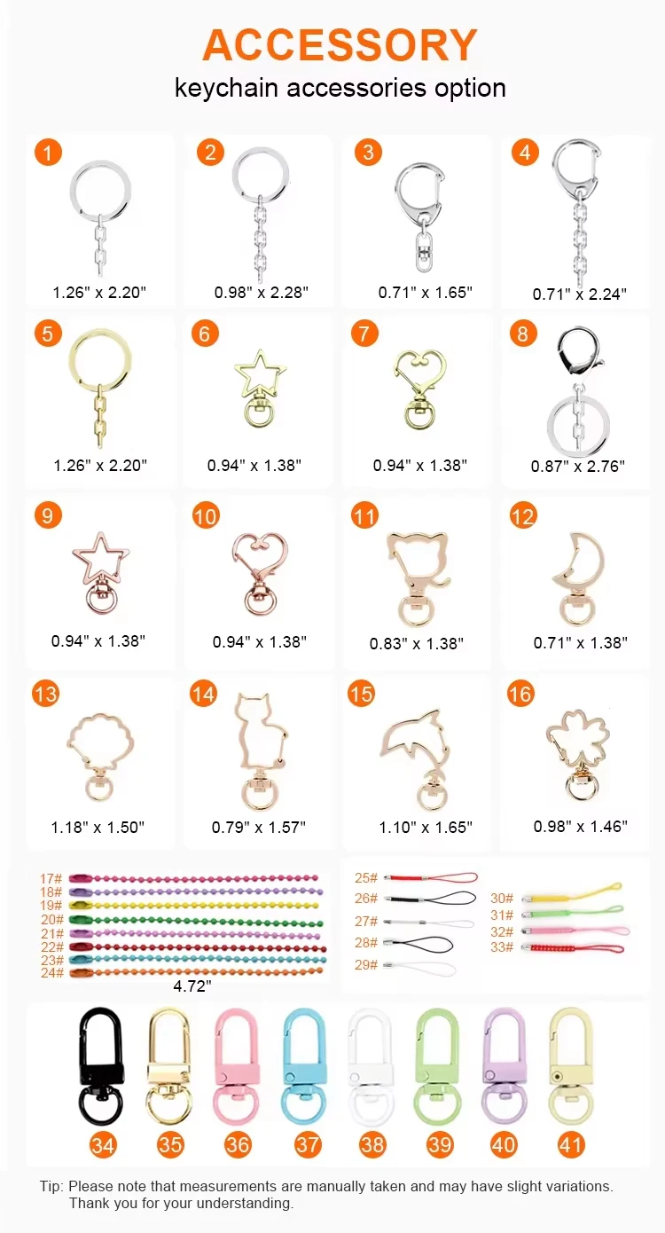 Wholesale Custom Printed Acrylic Charms Clear Key Chain Cartoon Anime Logo Acrylic Keyring Transparent Epoxy Acrylic Keychain factory