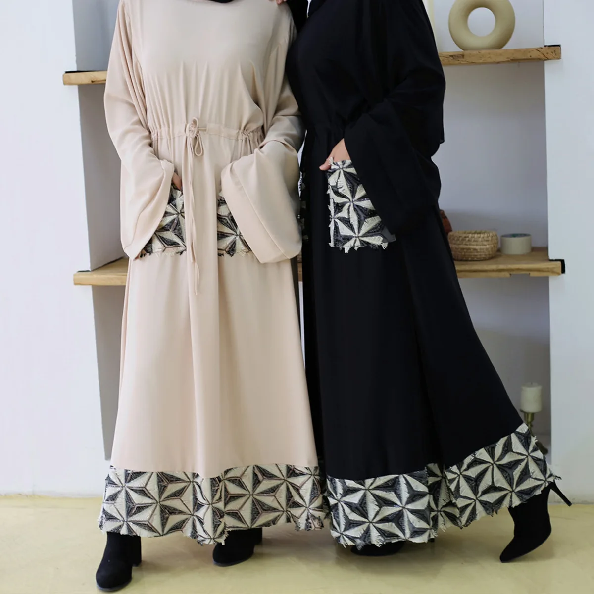 Closed Abaya Kimono Islamic Dress 