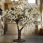 2020 New Fairy Style Wedding 4 Forks 8 Inch Fake Large Blossom Flowers Trees Artificial Cherry Tree