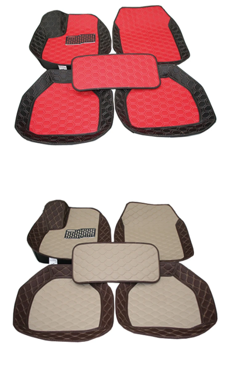 3D Universal Factory direct sale car mat hand sew leather car floor mat