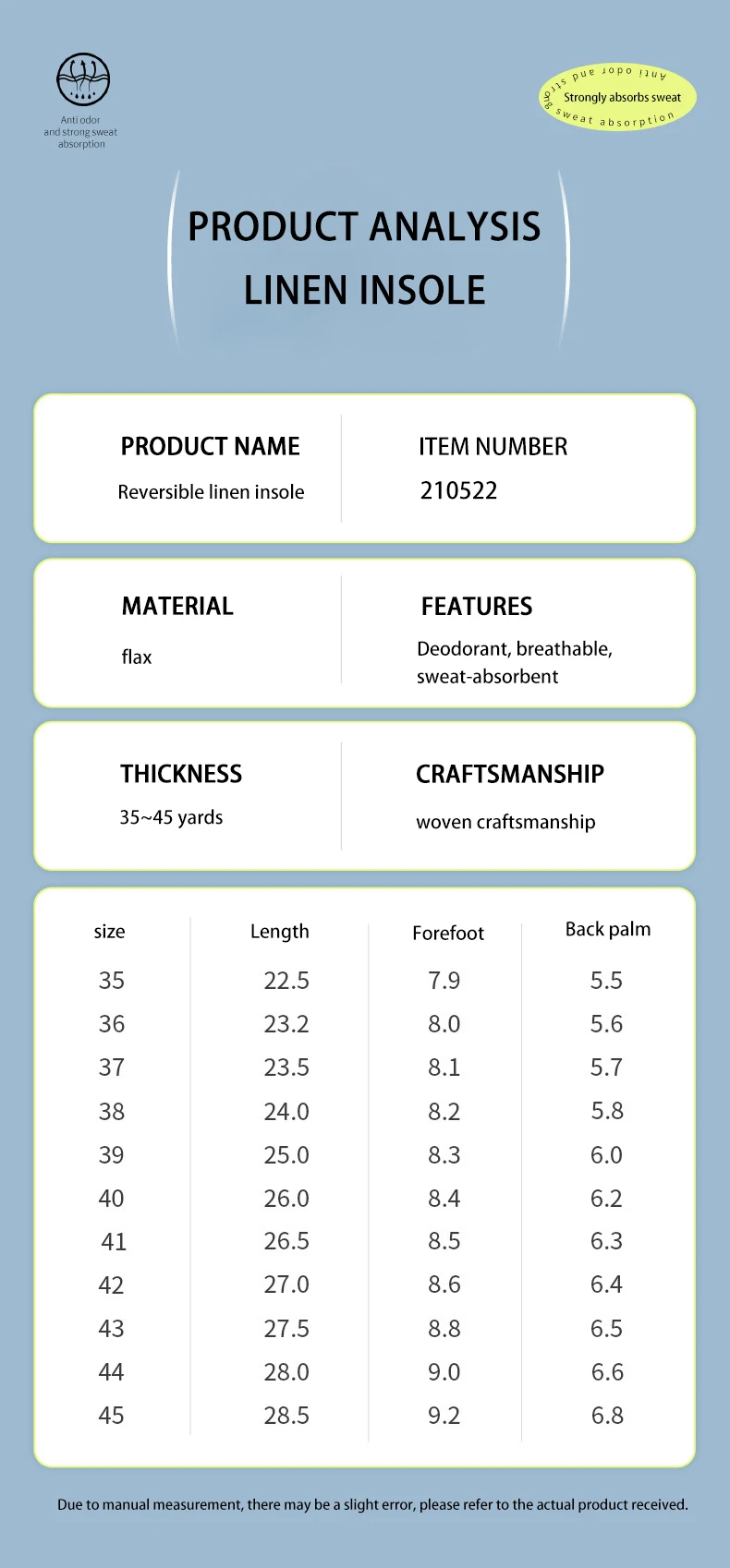 Flax Fiber Bamboo Charcoal Insoles Sweat Absorbent Pads Flax Fiber Bamboo Charcoal Insoles Sweat Absorbent Pads