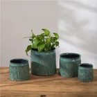 Sizes Plants New Design Home Desktop Multiple Sizes Cylinder Shape Colored Ceramic Pots For Plants
