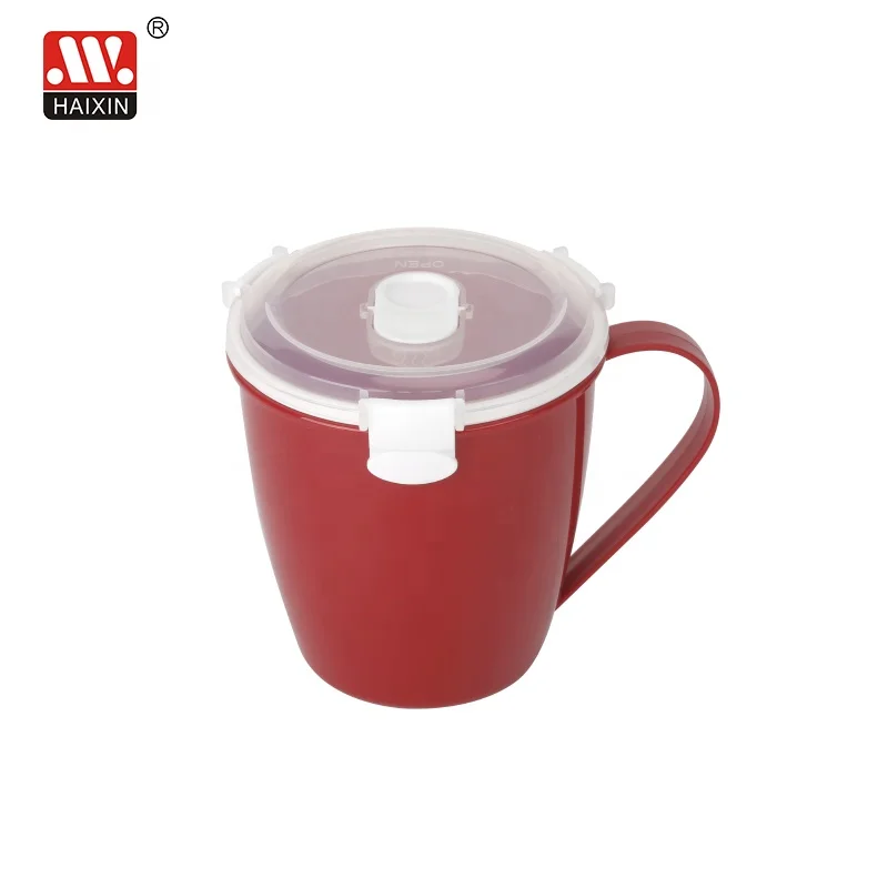 Haixing Plastic High Quality Microwave Steamer Soup Mug for Kitchen Microwave Oven Cooking 14421