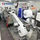 Making 3 Ply Layer 120pcs/m High Speed Full Auto 1 2 Mask Making Machine