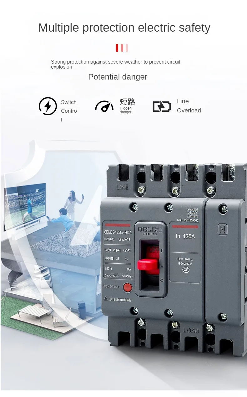 Delixi New Upgrade Mccb Circuit Breaker Cdm S P N P P Pa Pb