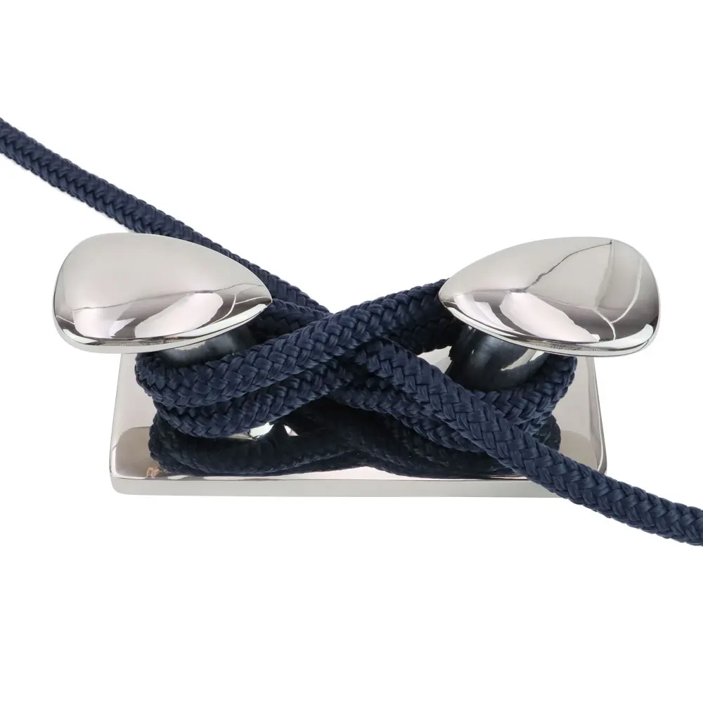 product 6 inch 8 inch 10 inch 12 inch stainless steel 316 double cross horn docking bollard cleat marine mooring dock bitt bollard-4