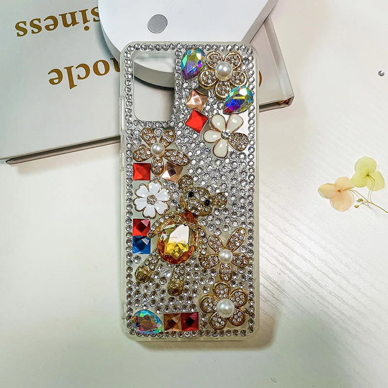 Luxury Cell Protective Cover Rhinestones Love Full Diamond Mobile Phone Case For Apple 15 Pro Max 14 Plus