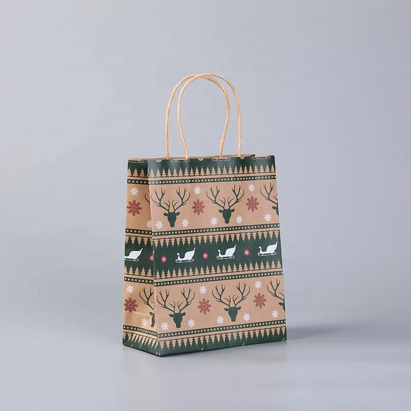 Shopping Holiday Christmas Paper Bag 