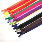 Zipper Eco-Friendly Sewing Clothing Open End Zip Tape Colorful Nylon Resin Zipper For Clothes