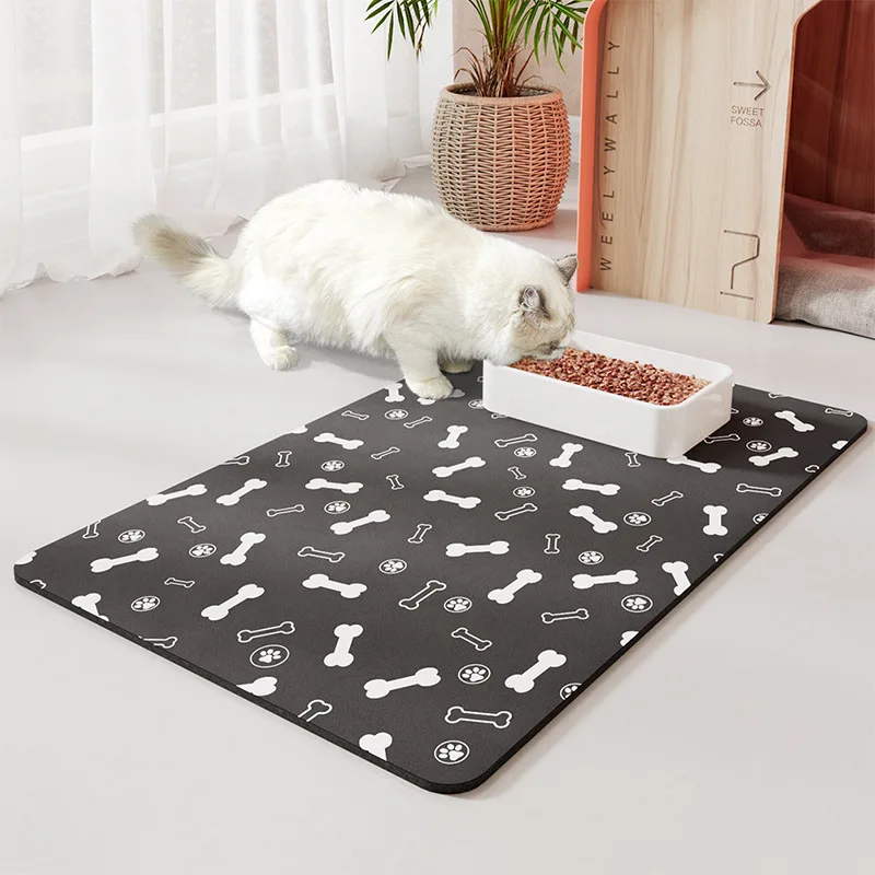 product pet products supplies diatomaceous feeding mat cat dog place cage non slip waterproof feeding mat anti splash-48