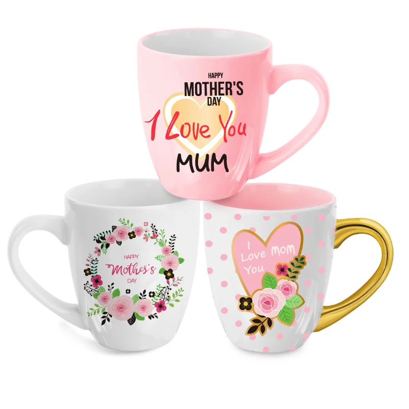 gift mug coffee cups ceramic mugs porcelain mug with gold handle