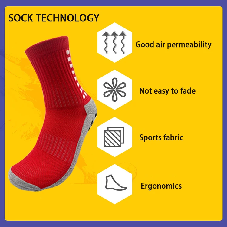 non-slip football socks