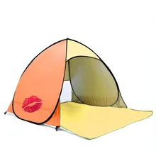 OEM LOGO 2-3 person family Waterproof Portable outdoor beach fishing camping tent retail retail wholesale