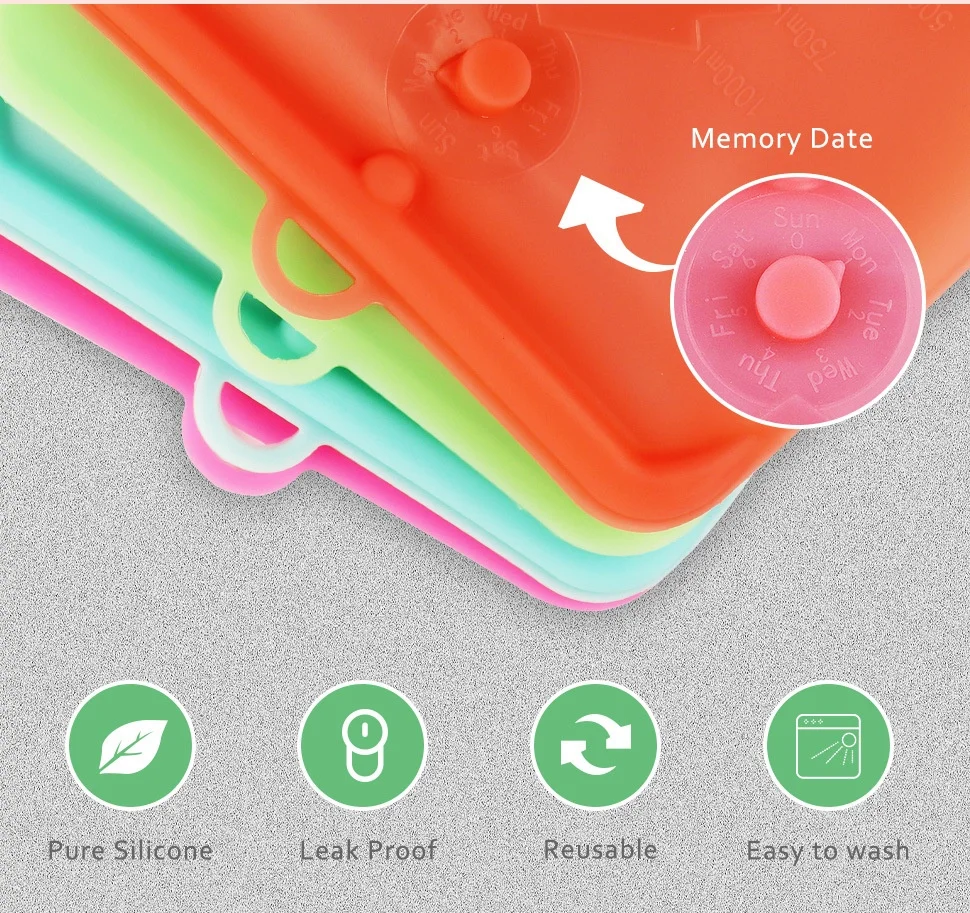 Reusable Modern Silicone Food Storage Bags Set 500ml/1000ml/1500ml Zip Lock for Fridge Freezer Tea & Breast Milk supplier