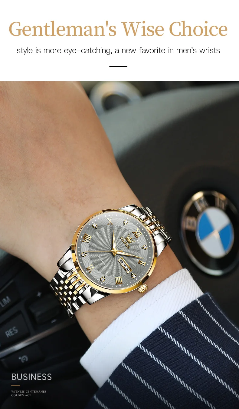 OLEVS 6630 Gold Luxury Automatic Men’s Watch