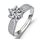 Ring Diamond Size Adjustable Ring For Wedding Jewelry Diamond Ring Crystal Rin