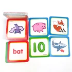 Cards Manufacturer Wholesale Custom Kids Animal/figure Printing Paper Playing Learning Flash Cards Sale