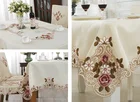 Luxury Fancy Tablecloth European Embroidered Wholesale Modern Table Cloth Home Decor