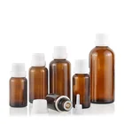 Glass Bottle Insert 30ml Transparent/clear Essential Oil Glass Dropper Bottle With Tamper Proof Plastic Cap And Insert