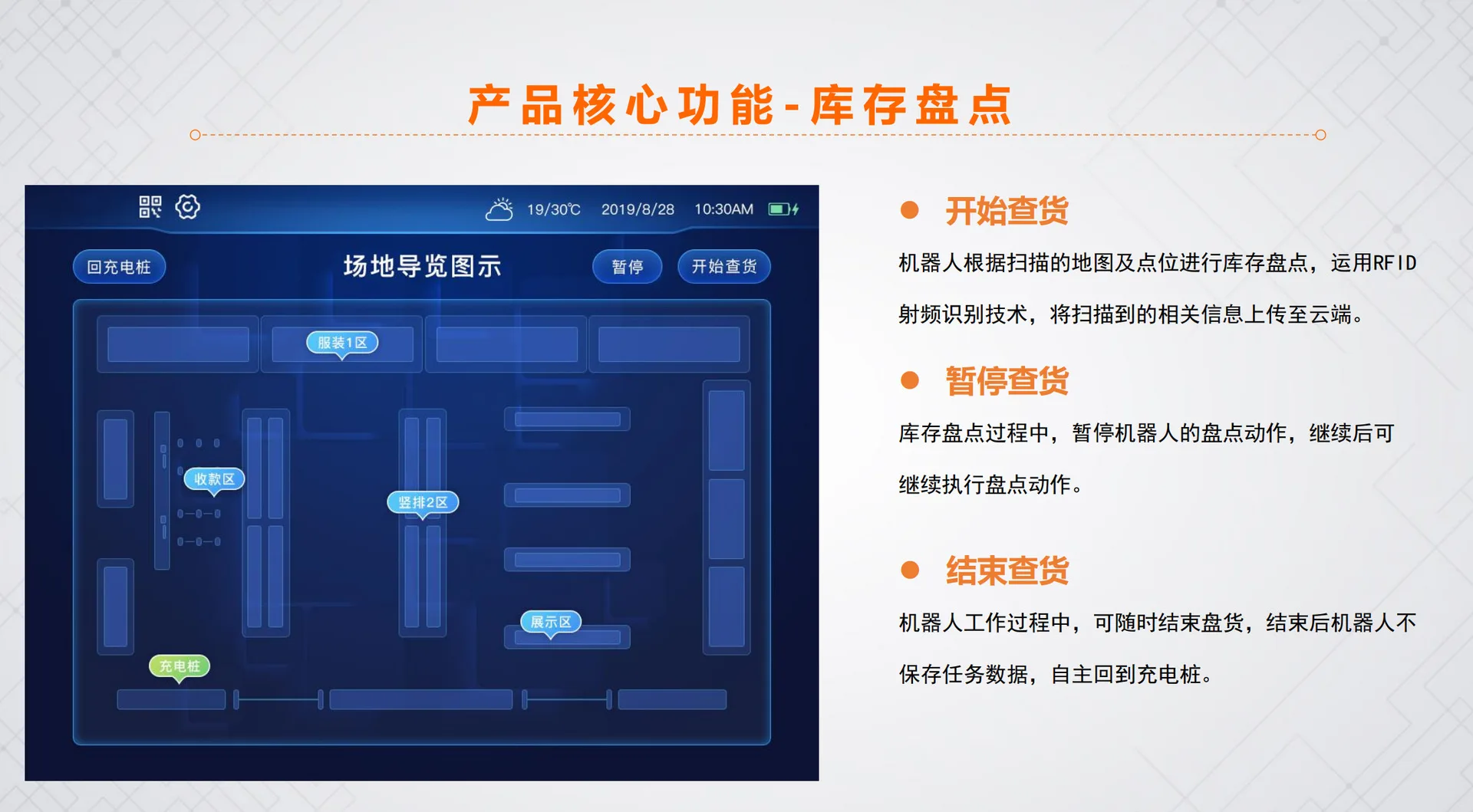 Custom  intelligent inventory robot shelf and inventory goods tracking inventory is convenient and fast.